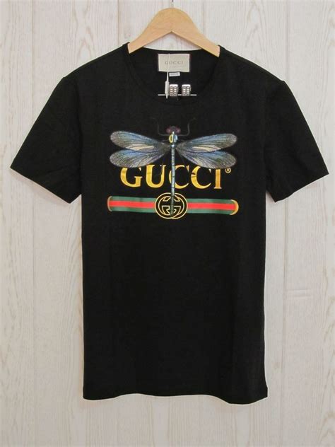 gucci dragonfly shirt|Gucci jersey t shirt.